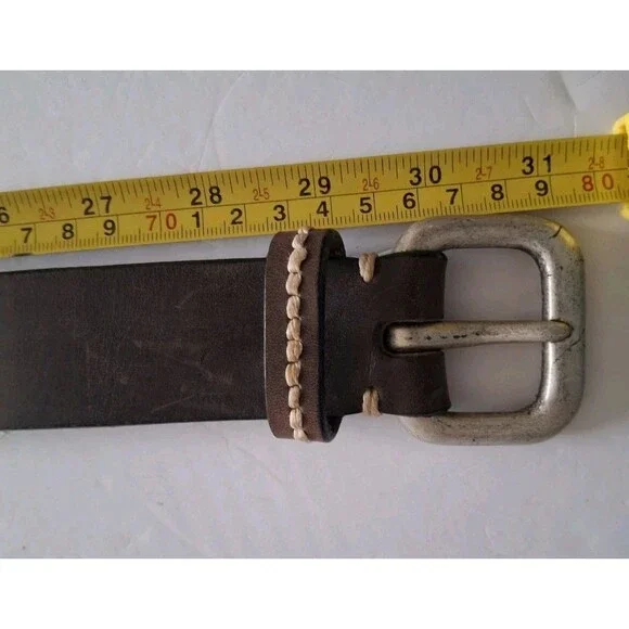 GAP Genuine Leather Belt Size 26 Brown Women's Made In USA Equestrian - Picture 4 of 9